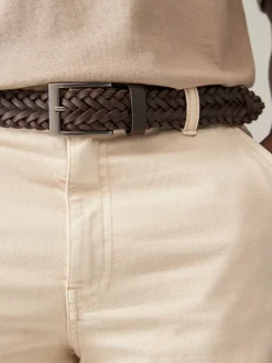Next Marron - Ceinture en cuir tressé Sale