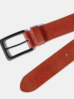 Joe Browns Marron - Ceinture en cuir à boucle métallique Discount