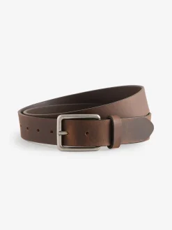 Next Marron - Ceintures en cuir bruni