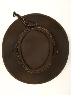 Lakeland Leather Marron - Chapeau en cuir Outback III style australien noir Online