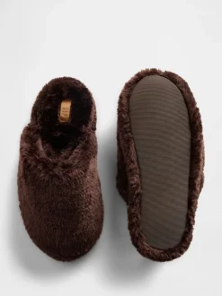 Gap Marron - Chaussons en fausse fourrure Hot