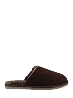 Hush Puppies Marron - Chaussons Coady en cuir Clearance
