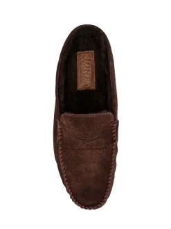 Jones Bootmaker Marron - Chaussons Zap en cuir style mule Hot