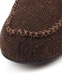 Lazy Dogz Marron - Chaussons Hendrix II bleus doublés de fausse fourrure Sale