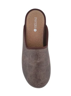 Pavers Marron - Chaussons mules de soutien Coupe large