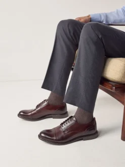 Next Marron - Chaussures à bout en cuir Online