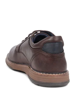 Pavers Marron - Chaussures décontractées à lacets coupe large New