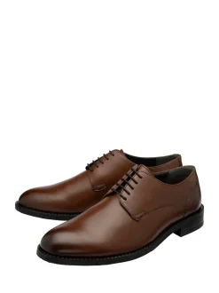 Frank Wright Marron - Chaussures derby à lacets en cuir Outlet