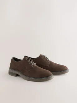 Next Marron - Chaussures derby en suédine Clearance
