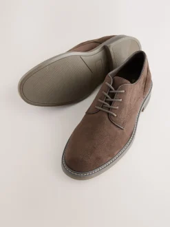 Next Marron - Chaussures derby en suédine Clearance