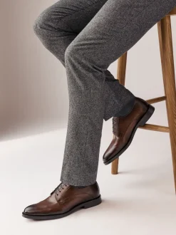 Next Marron - Chaussures Derby en cuir Online