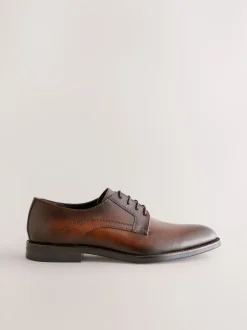 Next Marron - Chaussures Derby en cuir Online