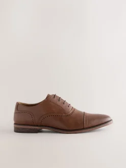 Next Marron - Chaussures Oxford à bout ouvert Clearance