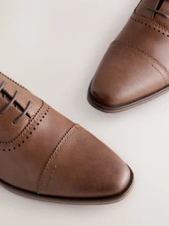 Next Marron - Chaussures Oxford à bout ouvert Clearance