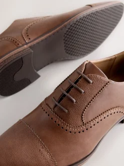 Next Marron - Chaussures Oxford à bout ouvert Clearance