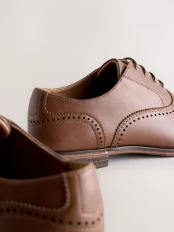 Next Marron - Chaussures Oxford à bout ouvert Clearance