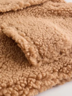 Next Marron - Combinaison bébé à capuche en peau de mouton New