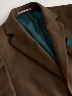 Next Marron - Coupe ajustée Flannel Costume Veste Online