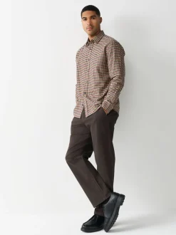 Next - Coupe ample - Pantalon chino stretch Marron Online