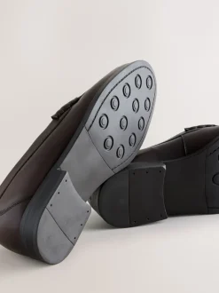 Next Marron - Coupe classique - Pain Penny en cuir New