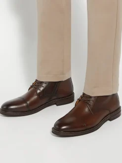 Dune London Marron - Coupe classique - Matias Toecap Detail Ankle Bottes