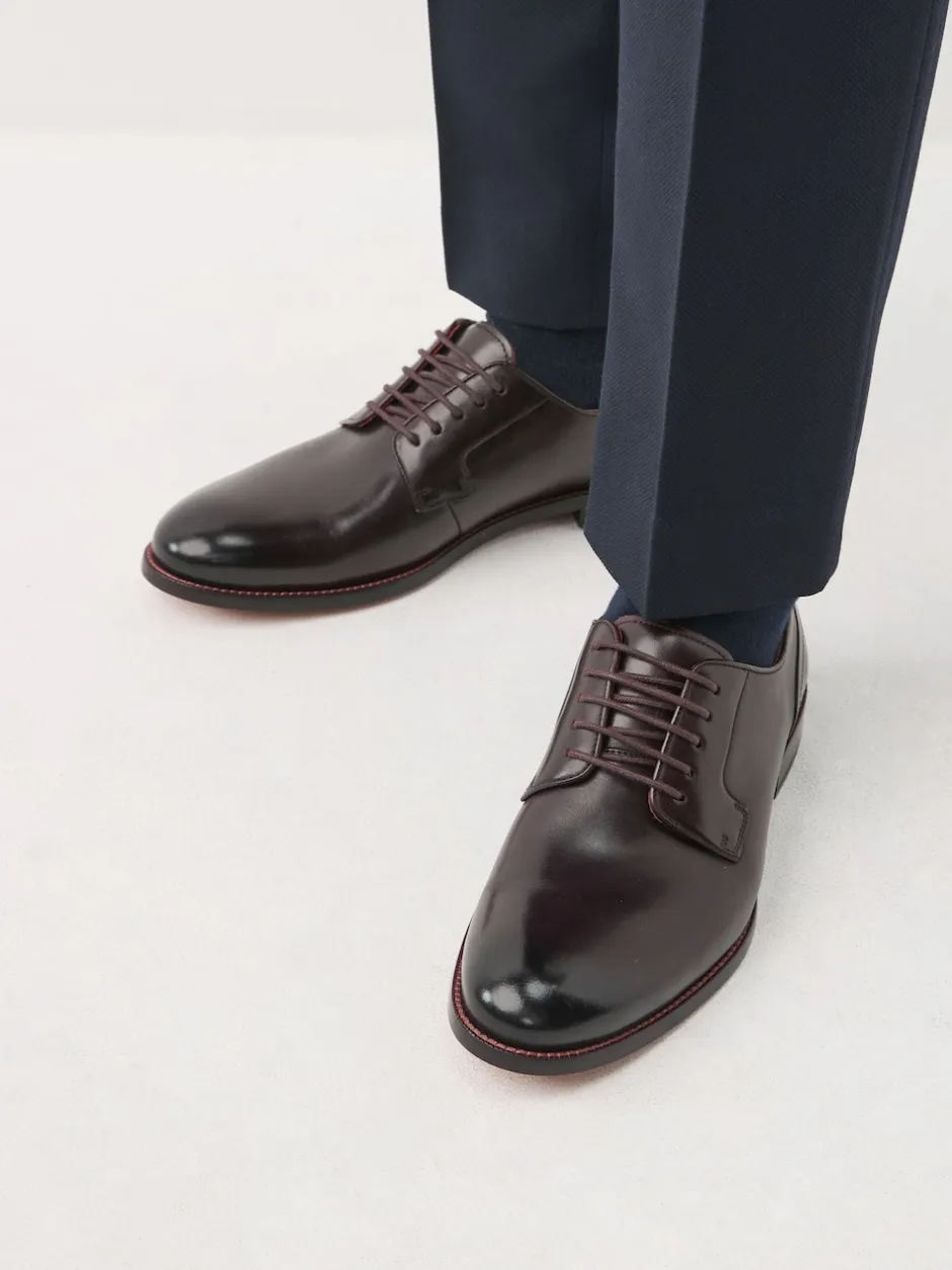 Next Marron - Coupe classique - Signature Leather Sole Derby Chaussures Hot