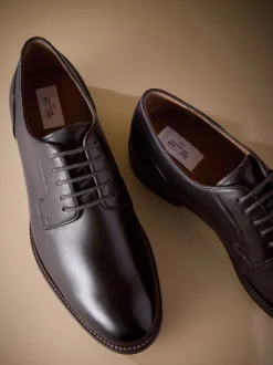 Next Marron - Coupe classique - Signature Leather Sole Derby Chaussures Hot