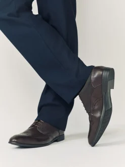 Next Marron - Coupe large - Chaussures richelieu