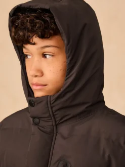 Next Marron - Doudoune imperméable à Gamme longue doublée de polaire (3-17ans) Hot