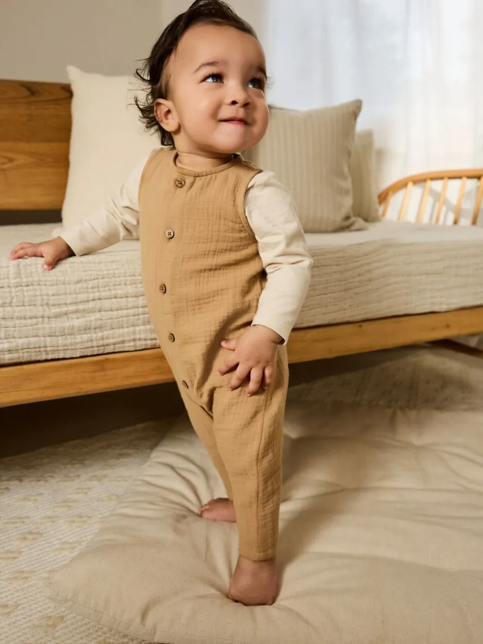Next Marron - Ensemble salopette et body pour bébé (0mths-2yrs) Best