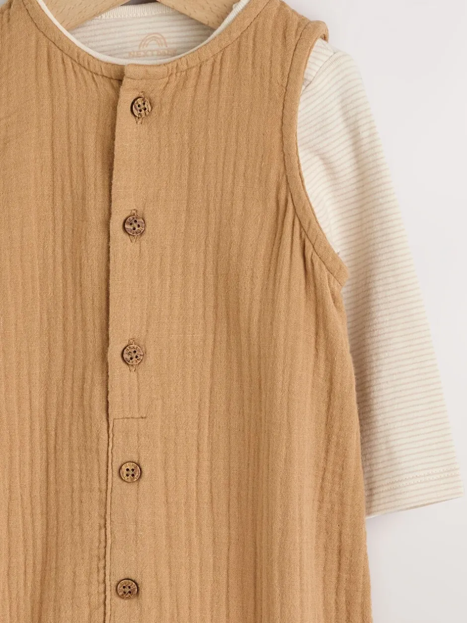 Next Marron - Ensemble salopette et body pour bébé (0mths-2yrs) Best