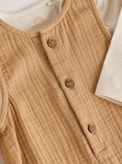 Next Marron - Ensemble salopette et body pour bébé (0mths-2yrs) Best
