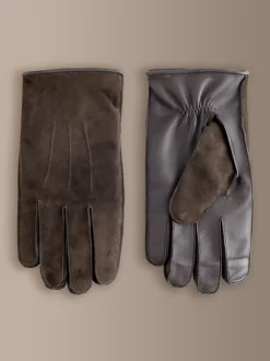Next Marron - Gants Signature en daim Hot