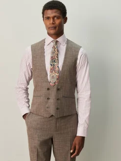 Next Marron - Gilet de costume à carreaux Online