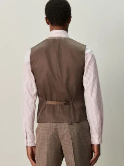 Next Marron - Gilet de costume à carreaux Online