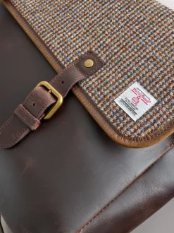 Next Marron - Harris Tweed Messenger Discount