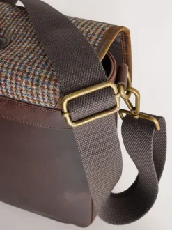 Next Marron - Harris Tweed Messenger Discount