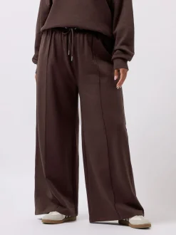 Yours Curve Marron - Jogging jambes larges Outlet