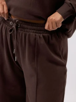 Yours Curve Marron - Jogging jambes larges Outlet