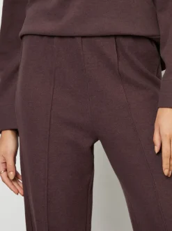 Threadbare Marron - Joggings côtelé confortable à enfiler à jambe large Outlet