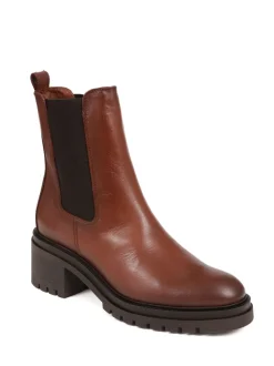 Jones Bootmaker Marron - bottes Chelsea en cuir New