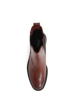 Jones Bootmaker Marron - bottes Chelsea en cuir New
