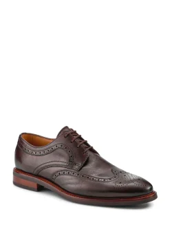 Jones Bootmaker Marron - Longwood Suede Derby Brogue