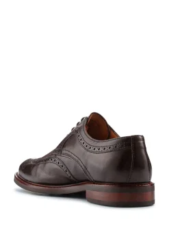 Jones Bootmaker Marron - Longwood Suede Derby Brogue