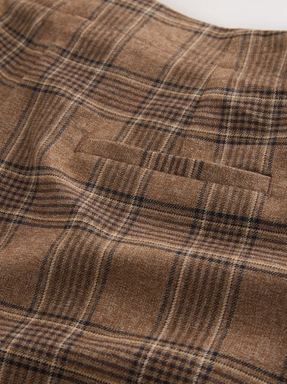 Next Marron - Jupe-culotte élégante à carreaux Online