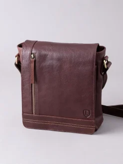 Lakeland Leather Marron - Medium Keswick Messenger Bag