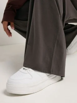 Yours Curve Marron - Leggings à jambes amples Clearance