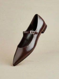 Linzi Marron - Seattle Chaussures plates Mary Jane à bout pointu Hot