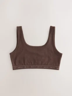 Next - Lot de 3 crop tops (5-16 ans) Marron Discount