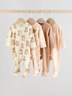 Next Marron - Lot de 4 dors-bien bébé à fermeture éclair bidirectionnelle (0mois -2ans) Best